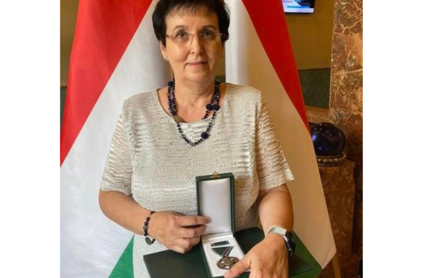 Magyar Bronz Érdemkereszt kitüntetést kapott Tóthné Kéri Edit